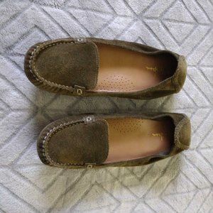 GREEN LEATHER LOAFERS - cole haan